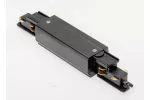 ŁĄCZNIK ELEKTRYCZNY DO SZYNOPRZEWODU 3-FAZOWEGO X-RAIL Z MOŻLIWOŚCIĄ ZASILANIA, 166X35mm, CZARNY
