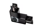 ŁĄCZNIK L 90° REGULOWANY DO SZYNOPRZEWODU 3-FAZOWEGO X-RAIL, 101X101mm, Z/W, CZARNY