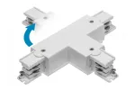ŁĄCZNIK T DO SZYNOPRZEWODU 3-FAZOWEGO X-RAIL, 166X101mm, REGULOWANY ZL/WL, BIAŁY