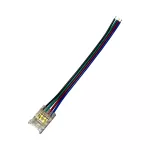 SZYBKOZŁĄCZKA DO TAŚM LED RGB 4PIN COB IP20 PCB 10MM TAŚMA PRZEWÓD 10cm