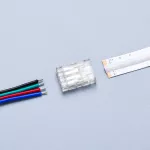 SZYBKOZŁĄCZKA DO TAŚM LED RGB 4PIN COB IP20 PCB 10MM TAŚMA ZŁĄCZE DO PRZEWODU