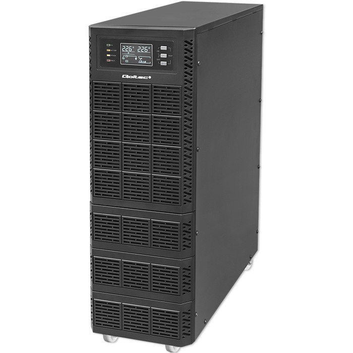 Qoltec Zasilacz awaryjny UPS | 10kVA | 10000W | Power Factor 1.0 | LCD | EPO | USB | On-line