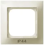 IMPRESJA Ramka pojedyncza do łączników IP-44 - kolor ecru