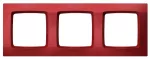 KARO Ramka potrójna - kolor perłowa czerwień