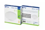 PLAFONIERA BESA LED, 24W, 2400lm, AC180-250V, IP54, PC+PC, IK10, 120°, 3000K, OKRĄGŁA, ŚCIEMNIALNA