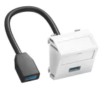 MTS-U3A F RW1 Wspornik multimedia ze złączem, USB3.0 A-A