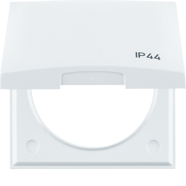 Integro Flow Ramka z pokrywą z nadrukiem "IP44" biały