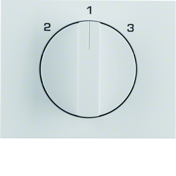 K.1 Płytka czołowa z pokrętłem do łącznika 3-poz. bez pozycji "0" biały