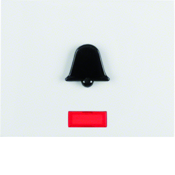 K.1 Klawisz z czerwoną soczewką i wypukłym symbolem "dzwonek", biały
