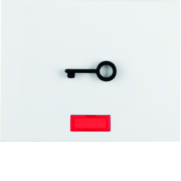 K.1 Klawisz z czerwoną soczewką i wypukłym symbolem "klucz", biały