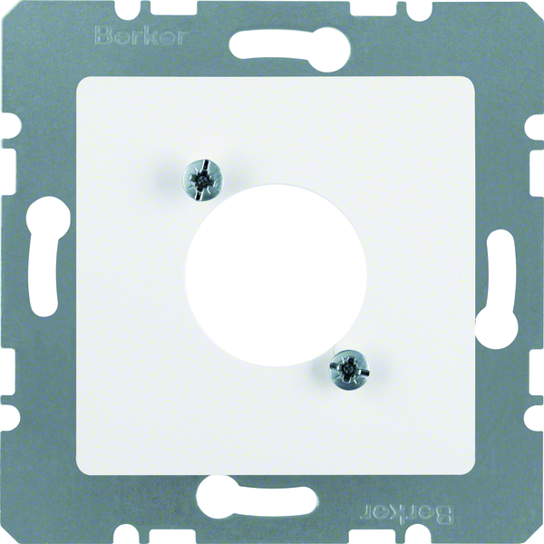 S.1/B.3/B.7 Płytka centr. do okrągłych łączy wtykowych XLR D-Serie, biały