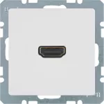 Q.x Gniazdo HDMI biały, aks