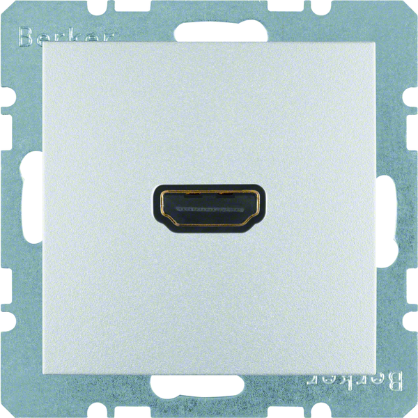 B.Kwadrat/B.7 Gniazdo HDMI z przyłączem 90° alu