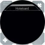 R.1/R.3/R.8 Łącznik przekaźnikowy na kartę hotelową, czarny