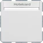 Q.x Łącznik przekaźnikowy na kartę hotelową, biały, aksamit