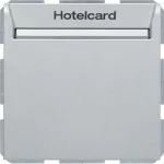 B.Kwadrat/B.7 Łącznik przekaźnikowy na kartę hotelową, alu mat, lakierowany