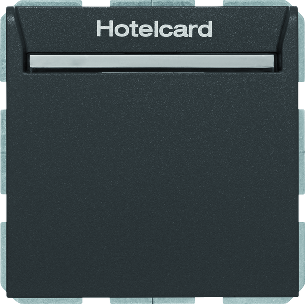 B.Kwadrat/B.3/B.7 Łącznik przekaźnikowy na kartę hotelową, antracyt, mat