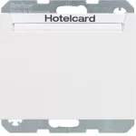 K.1 Łącznik przekaźnikowy na kartę hotelową, biały połysk