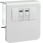 tehalit.SL Nośnik urządzeń 20x80 2xRJ45 Kat.6 biały