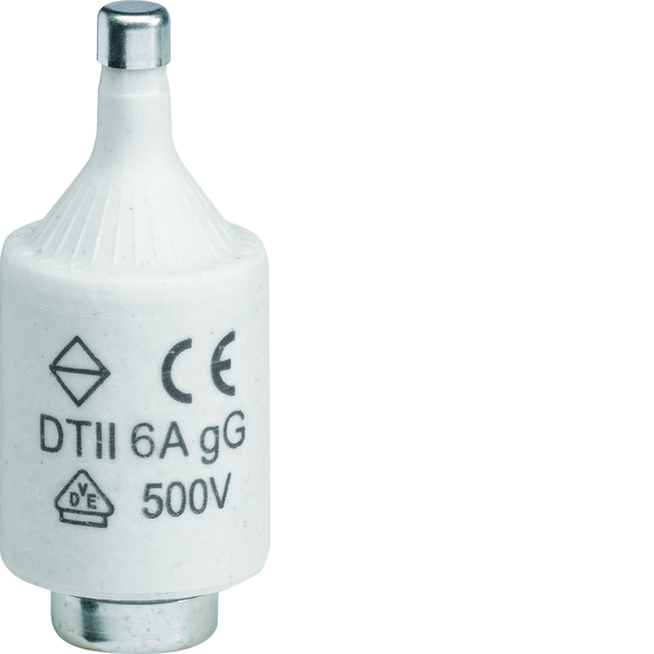 Wkładka bezpiecznikowa DTII/E27 wyk.zwłoczne gG (Bi-Wtz) 6A 500VAC