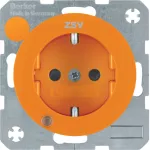 R.1/R.3 Gniazdo SCHUKO z d. kontr. LED pomarańczowy