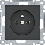 lumina Gniazdo zasilające z uziemieniem, 16A/250V, samozaciski, czarny