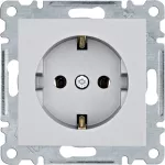 lumina Gniazdo SCHUKO, samozaciski, srebrny