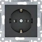 lumina Gniazdo SCHUKO, samozaciski, czarny