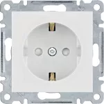 lumina Gniazdo SCHUKO z przesłoną styków, samozaciski, biały