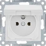 lumina Gniazdo zasilające z uziemieniem i pokrywą, samozaciski, biały