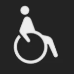 W.1 Folia do sygnalizatora świetlnego symbol "wózek inwalidzki"