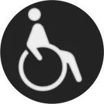 R.x Folia do sygnalizatora świetlnego symbol "wózek inwalidzki"