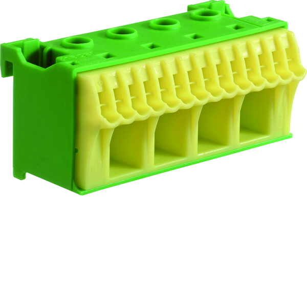 QuickConnect Blok samozacisków ochronny, zielony, 4x16+14x4mm2, szer. 75mm