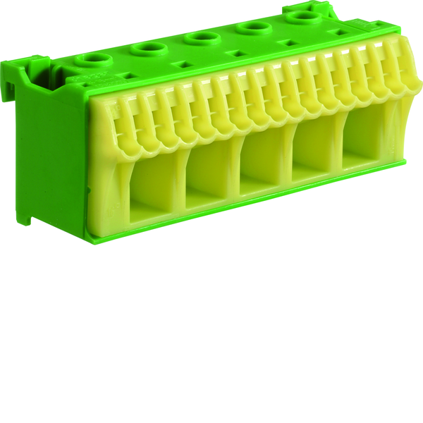 QuickConnect Blok samozacisków ochronny, zielony, 5x16+17x4mm2, szer. 90mm