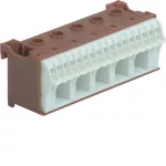 QuickConnect Blok samozacisków fazowy, brązowy, 5x16+17x4mm2, szer. 90mm