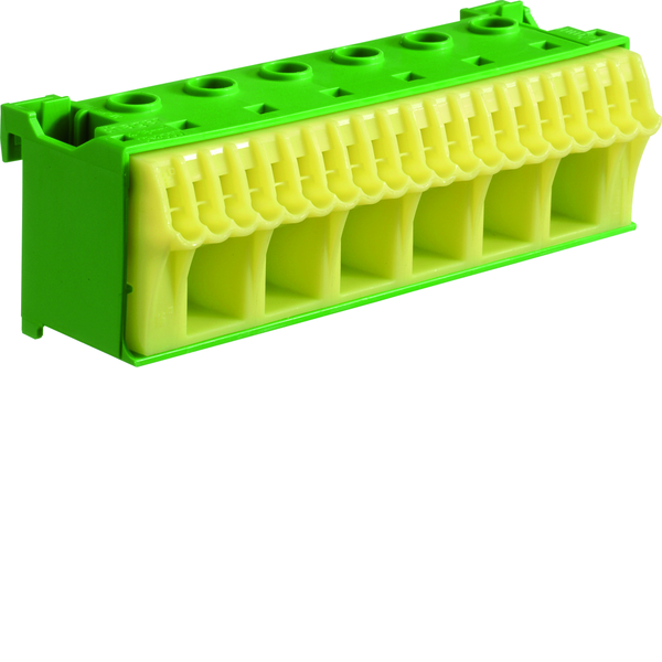 QuickConnect Blok samozacisków ochronny, zielony, 6x16+20x4mm2, szer. 105mm