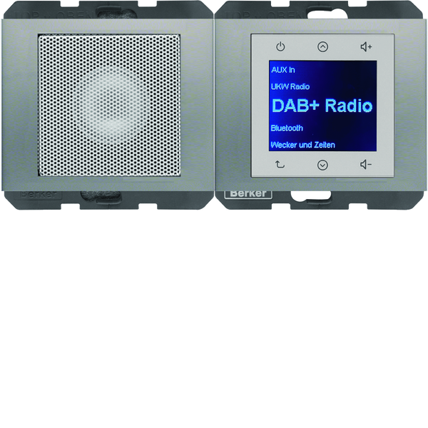 K.5 Radio Touch DAB+ z głośnikiem stal szlachetna