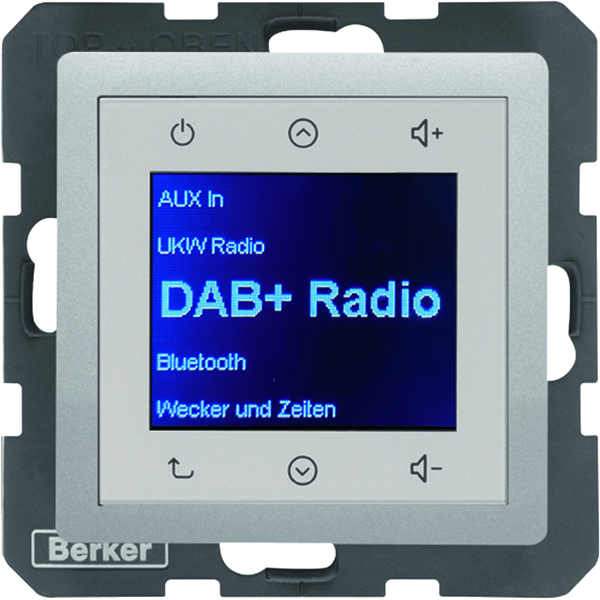 Q.x Radio Touch DAB+ alu aksamit