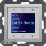 Q.x Radio Touch DAB+ alu aksamit