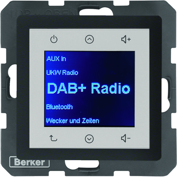 Q.x Radio Touch DAB+ antracyt aksamit