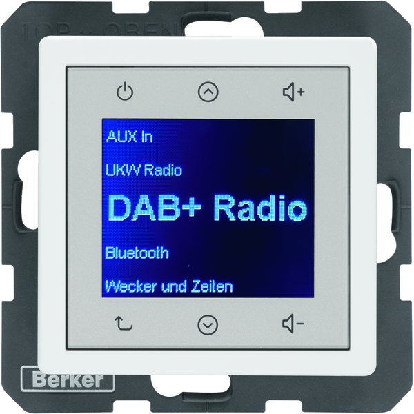 Q.x Radio Touch DAB+ biały aksamit