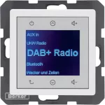 Q.x Radio Touch DAB+ biały aksamit