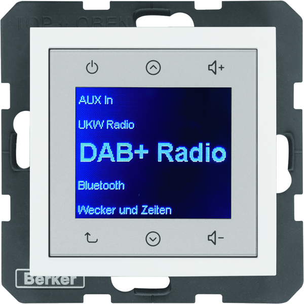B.x Radio Touch DAB+ biały połysk