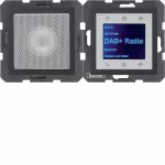 B.x Radio Touch DAB+, Bluetooth z głośnikiem antracyt mat