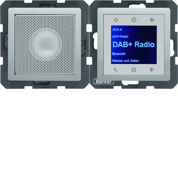 Q.x Radio Touch DAB+, Bluetooth z głośnikiem alu aksamit