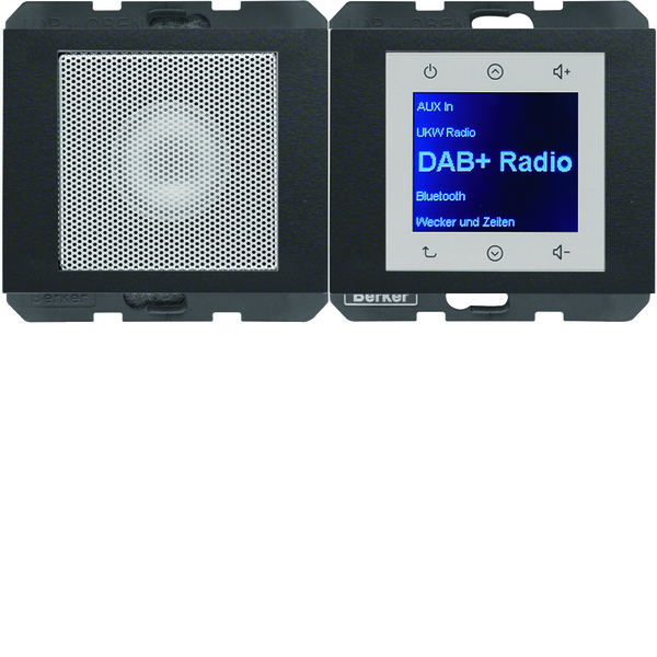 K.1 Radio Touch DAB+, Bluetooth z głośnikiem antracyt mat