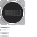 R.1/R.3 KNX RF przycisk radiowy 1-kr płaski z baterią słoneczną, czarny