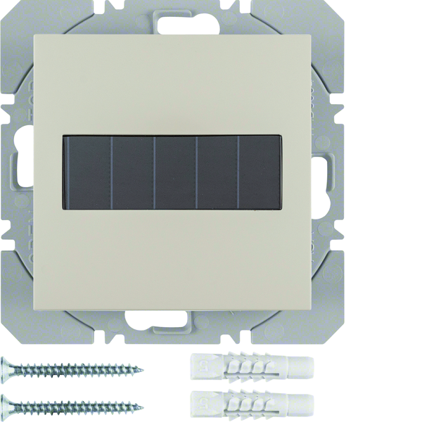 B.Kwadrat/S.1 KNX RF przycisk 1-kr płaski z baterią słoneczną, krem