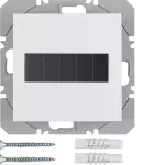 B.X/S.1 KNX RF przycisk 1-kr płaski z baterią słoneczną, biały