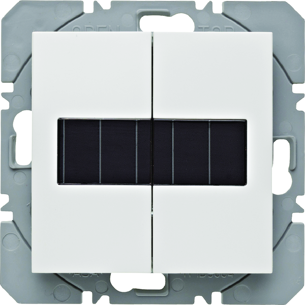 B.X/S.1 KNX RF przycisk 2-kr płaski z baterią słoneczną, biały